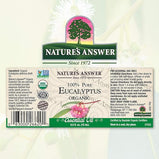 Nature's Answer - Organic Essential Oil, Pure Eucalyptus, 0.5 OZ