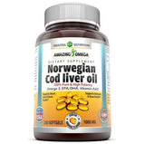 Amazing Omega Norwegian Cod Liver Oil 1000 Mg