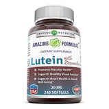 Amazing Nutrition Amazing Formulas Lutein 20 mg with Zeaxanthin 800 mcg