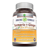 Amazing Formulas Turmeric Curcumin & Ginger with BioPerine-1500 Mg