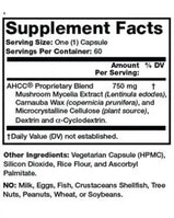 AHCC 750 supplement Fact