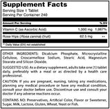 Supplement Fact Amazing Formulas Vitamin C with Citrus Bioflavonoids & Rose Hips