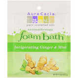 AURA CACIA®, Foam Bath, Ginger & Mint (2.5 oz) | Maple Herbs