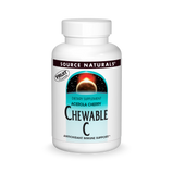 Source Naturals, Chewable C, Acerola Cherry 500mg (100,250) Fruit Tablet| Maple Herbs