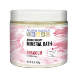 AURA CACIA®, Geranium Mineral Bath (16 oz) | Maple Herbs