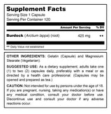 Herbal Secrets Burdock Root 425 Mg