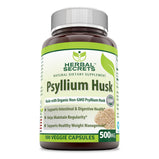 Herbal Secrets Psyllium Husk 500 Mg Veggie Capsules