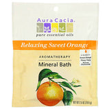 AURA CACIA®, Mineral Bath, Relaxing Sweet Orange (2.5 oz) | Maple Herbs