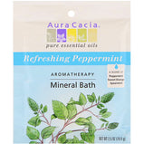 AURA CACIA®, Mineral Bath, Refreshing Peppermint (2.5 oz) | Maple Herbs