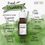 AURA CACIA®, Rosemary Essential Oil (0.5 oz) | Maple Herbs