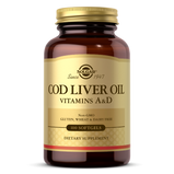Solgar, COD LIVER OIL SOFTGELS - VITAMIN A & D SUPPLEMENT (100,250) | Maple Herbs