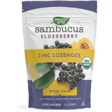 Nature's Way®, Organic Sambucus Zinc  Honey Lemon Flavour (24 Lozenges) | Maple Herbs