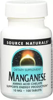 Source Naturals, Manganese 10mg 100 tab